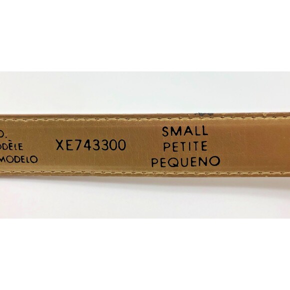 VINTAGE Liz Claiborne Belt Womens Small Leopard Print Skinny Gold Buckle - Picture 6 of 6